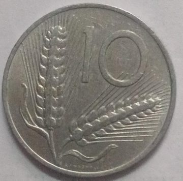 ITALY 10 Lire Coin 1978 (used)