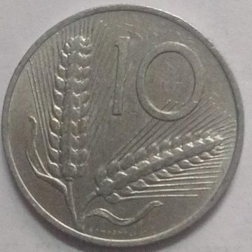 ITALY 10 Lire Coin 1978 (used)
