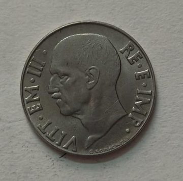 ITALY 20 LIRE 1940 Centesimi (used)