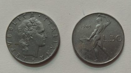 ITALY 50 LIRE 1963  (used) | Indian Postage Stamps | Indian Coins | Old Indian Currency | Rare Indian Coins | Numismatic Collection India