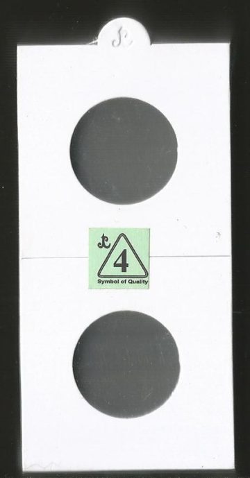 2 x 2 Coin Holders ~ SIZE 4 - 25 MM ~ 25 Pieces