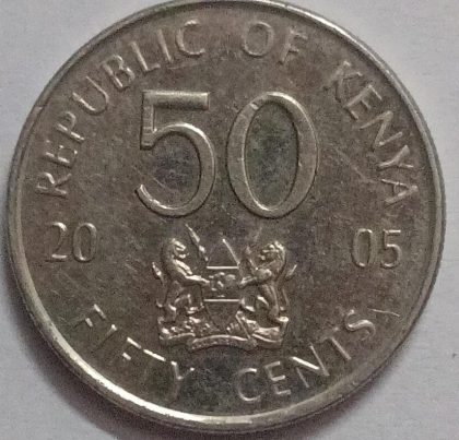 KENYA 50 CENT 2005 (used) | Indian Postage Stamps | Indian Coins | Old Indian Currency | Rare Indian Coins | Numismatic Collection India
