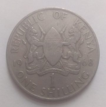 KENYA 1 SHILLING 1968(used)
