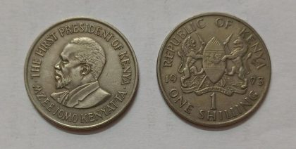 KENYA 1 SHILLING 1973 (used) | Indian Postage Stamps | Indian Coins | Old Indian Currency | Rare Indian Coins | Numismatic Collection India