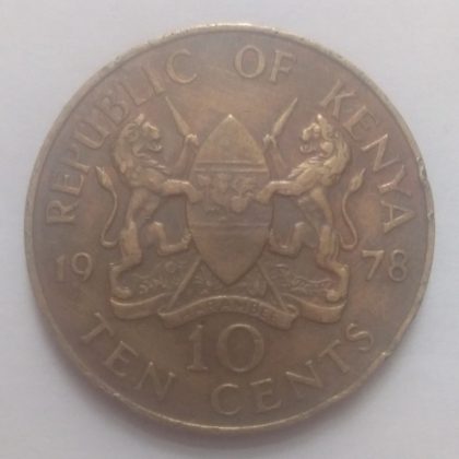 KENYA 10 CENT 1978(used) | Indian Postage Stamps | Indian Coins | Old Indian Currency | Rare Indian Coins | Numismatic Collection India