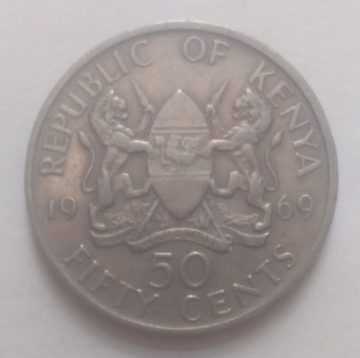 KENYA 50 CENT 1969(used)