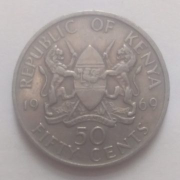 KENYA 50 CENT 1969(used)