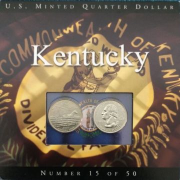 United States Quarter Dollar Kentucky State 2 Coins (# 15/50) UNC