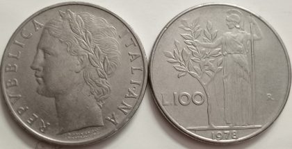 ITALY 100 LIRE 1978 (used) | Indian Postage Stamps | Indian Coins | Old Indian Currency | Rare Indian Coins | Numismatic Collection India