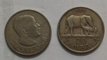 MALAWI 20 TAMBALA 1971 (used)