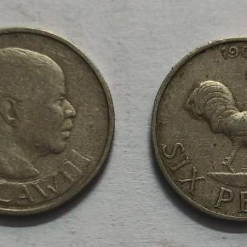 MALAWI 6 PENCE  1964 (used)