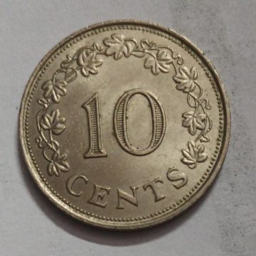 MALTA 10 CENTS 1972  (used)