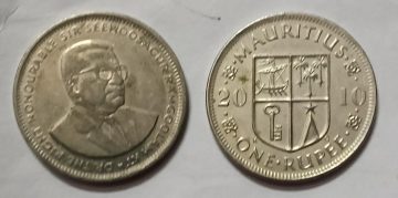 MAURITIUS 1 RUPEE 2010 (used)