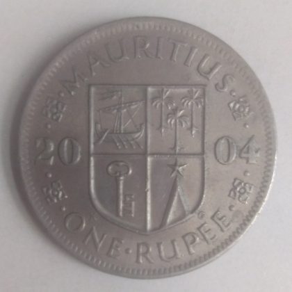 MAURITIUS 1 RUPEE 2004(used) | Indian Postage Stamps | Indian Coins | Old Indian Currency | Rare Indian Coins | Numismatic Collection India - Image 2