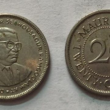 MAURITIUS 20 CENTS 1993 (used)