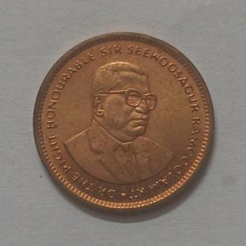 MAURITIUS 5 CENTS 1996 (used)