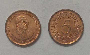 MAURITIUS 5 CENTS 1999 (used)