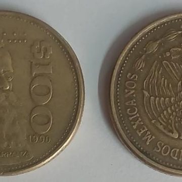 MEXICO 100 PESOS 1990 (used)