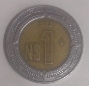 MEXICO 1 DOLLAR 1993(used)