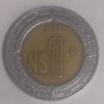 MEXICO 1 DOLLAR 1993(used)