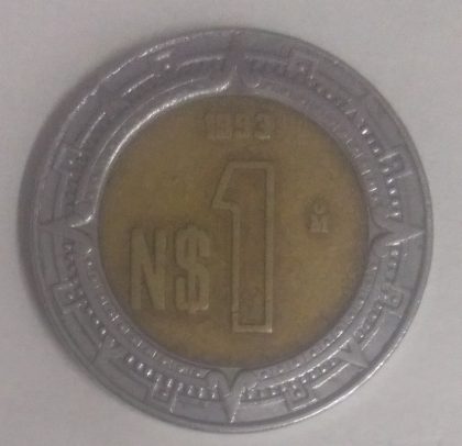MEXICO 1 DOLLAR 1993(used) | Indian Postage Stamps | Indian Coins | Old Indian Currency | Rare Indian Coins | Numismatic Collection India