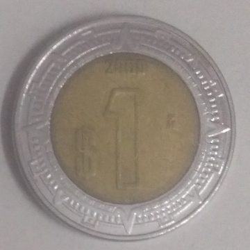 MEXICO 1 DOLLAR 2000(used)