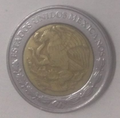 MEXICO 1 DOLLAR 2004(used) | Indian Postage Stamps | Indian Coins | Old Indian Currency | Rare Indian Coins | Numismatic Collection India - Image 2