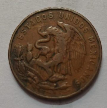 MEXICO 20 centavos 1955 (used)
