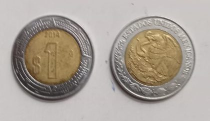 MEXICO 1 DOLLAR 2014(used) | Indian Postage Stamps | Indian Coins | Old Indian Currency | Rare Indian Coins | Numismatic Collection India