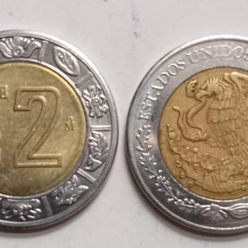 MEXICO 2 DOLLAR 2018(used)