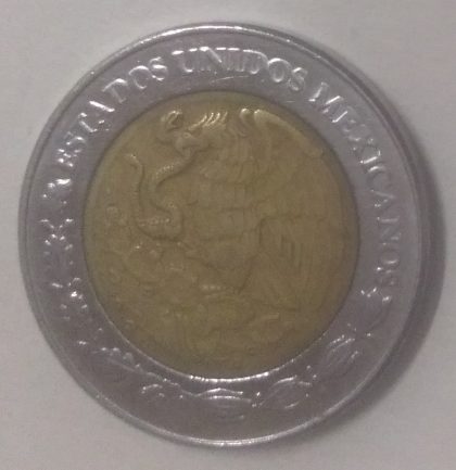 MEXICO 5 DOLLAR 1994(used) | Indian Postage Stamps | Indian Coins | Old Indian Currency | Rare Indian Coins | Numismatic Collection India - Image 2