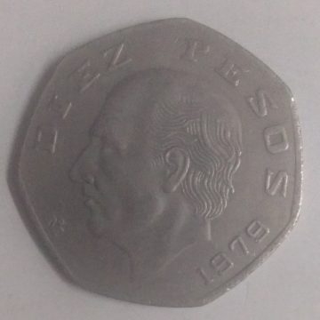 MEXICO 50 DIEZ PESOS1979(used)