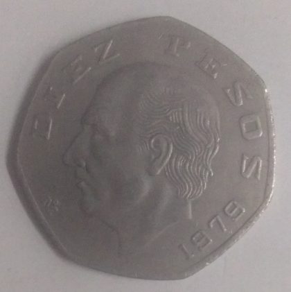MEXICO 50 DIEZ PESOS1979(used) | Indian Postage Stamps | Indian Coins | Old Indian Currency | Rare Indian Coins | Numismatic Collection India