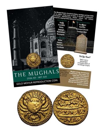 The Mughals-Gold Mohur (Zodiac Series) Dynasty Gold-Plated Reproduction ATM card Type/Limited Edition