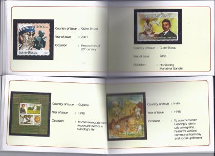 Mahatma Through Stamps- Issued by Postal Department 51 Pages (Book) | Indian Postage Stamps | Indian Coins | Old Indian Currency | Rare Indian Coins | Numismatic Collection India - Image 4