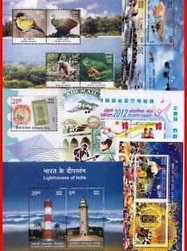 Miniture Sheet Complete Year Pack of 2012-MS-6 nos