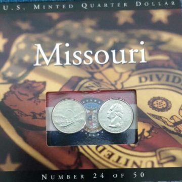 United States Quarter Dollar Missouri State 2 Coins (# 24/50) UNC