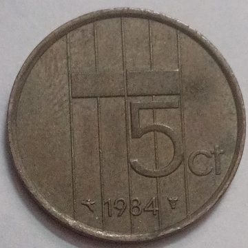 NEDERLAND-5 CENT 1984 (Used)