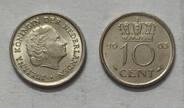NEDERLAND-10 CENT 1963 (Used)