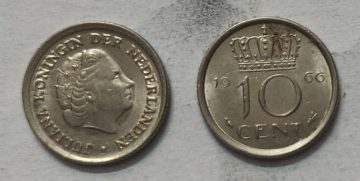 NEDERLAND-10 CENT 1966 (Used)