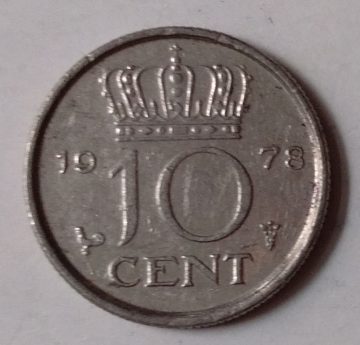 NEDERLAND-10 CENT 1978(Used)