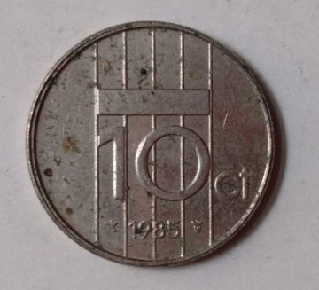 NEDERLAND-10 CENT 1985(Used)