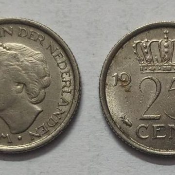 NEDERLAND-25 CENT 1961 (Used)
