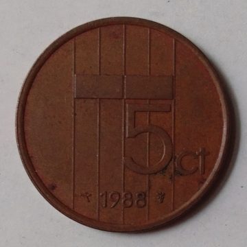 NEDERLAND-5 CENT 1988(Used)