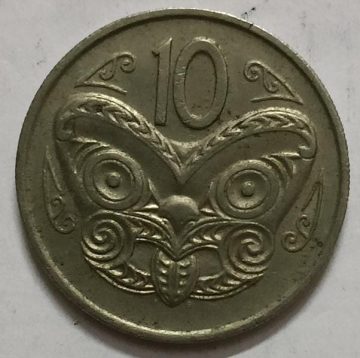 New zealand 10 cent Coin 1976 (Used)