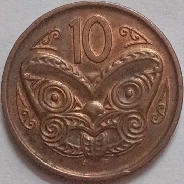 New zealand 10 cent Coin 2014 (Used)