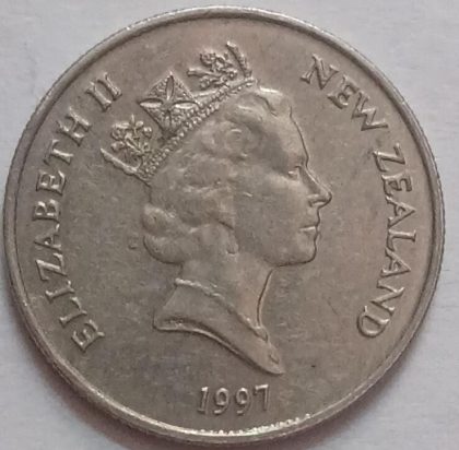 New zealand 5 cent Coin 1997 (Used) | Indian Postage Stamps | Indian Coins | Old Indian Currency | Rare Indian Coins | Numismatic Collection India - Image 2