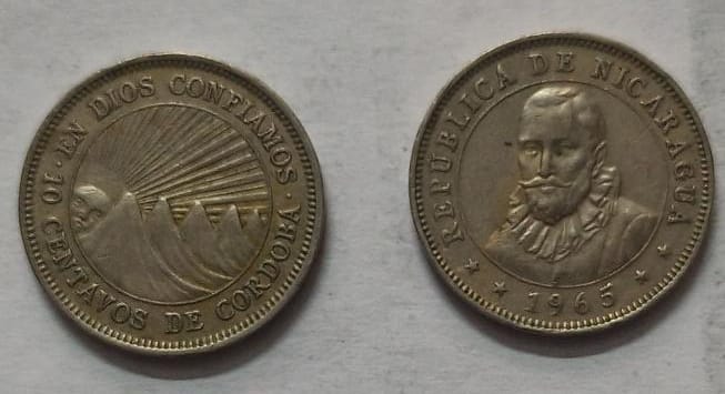 NICARAGUA 10 Centavos 1965 (Used)