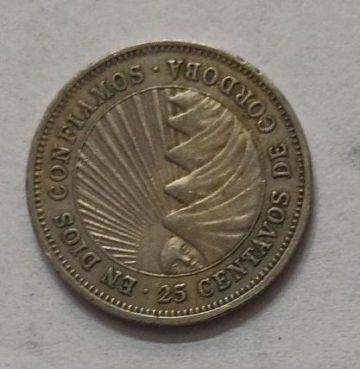 NICARAGUA 25 Centavos 1964  (Used)