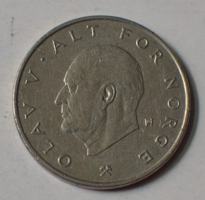 NORWAY_1 KRONE_1976 (used) | Indian Postage Stamps | Indian Coins | Old Indian Currency | Rare Indian Coins | Numismatic Collection India